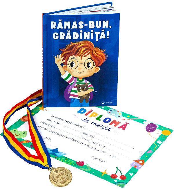 Coperta cărții 'Pachet: Rămas-bun, grădiniță! + Diplomă + Medalie'