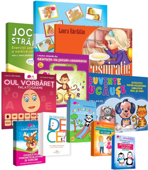 Coperta cărții 'Aventuri logopedice: Kit pentru copiii cu autism - Laura Hărdălău'