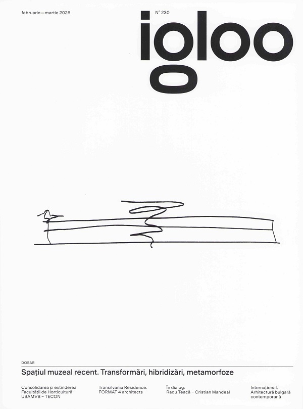 Coperta cărții 'Igloo 230. Spațiul muzeal recent. Transformări, hibridizări, metamorfoze. Februarie-martie 2026'