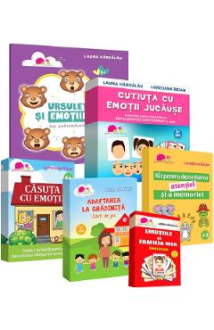 Coperta cărții 'Emoții și cuvinte: Jocuri și activități pentru copiii cu autism'