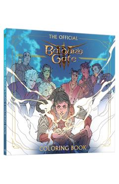 Coperta cărții 'The Official Baldur's Gate 3 Coloring Book -'