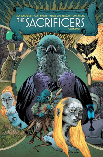 Coperta cărții 'The Sacrificers Volume 4 - Rick Remender'