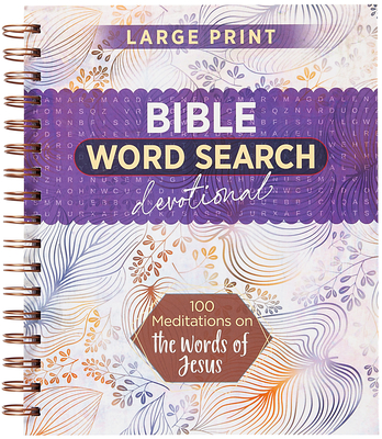 Coperta cărții '100 Meditations on the Words of Jesus: Word Search Devotional -'