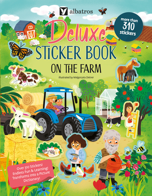 Coperta cărții 'Deluxe Sticker Book: On the Farm - Joli Hannah'