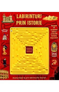 Coperta cărții 'Labirinturi prin istorie. Aventurează-te prin labirinturile istoriei!'