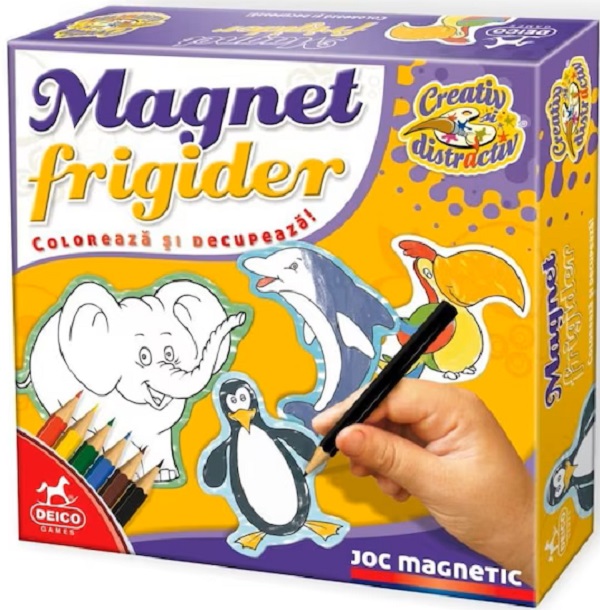 Imaginea produsului 'Joc magnetic: Colorează și decupează. Magnet frigider'
