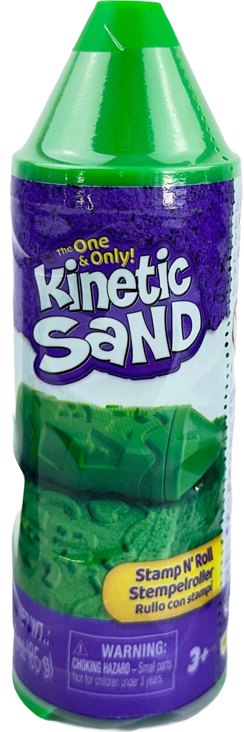Kinetic Sand: Creion verde cu stampila