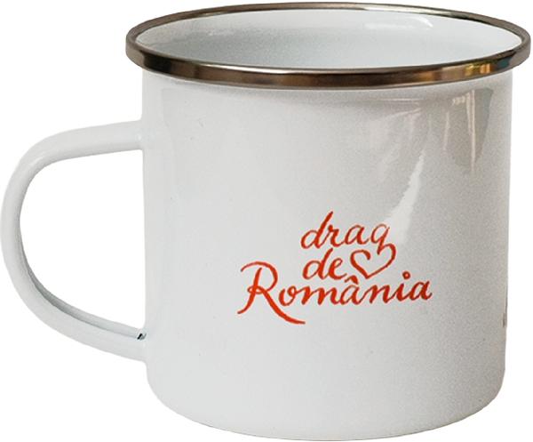 Imaginea produsului 'Cana emailată: Drag de România'