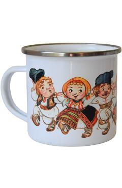 Imaginea produsului 'Cană emailată: Hora România'