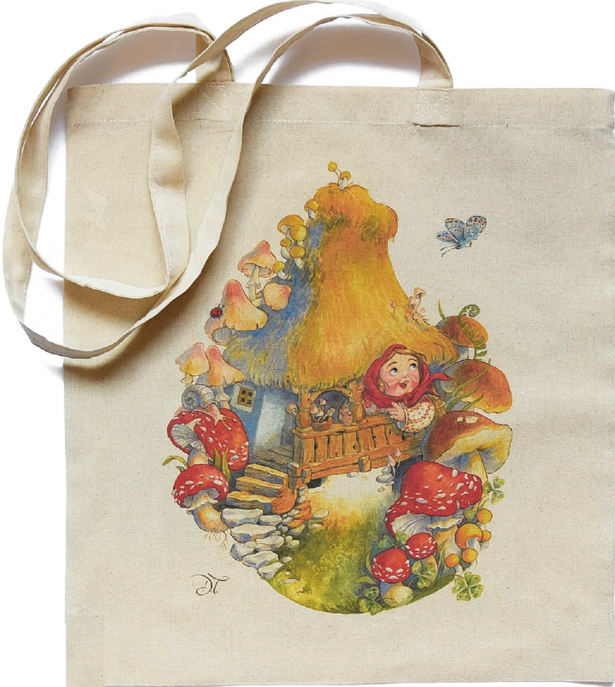 Imaginea produsului 'Sacoșă textilă: Curtea cu ciuperci'