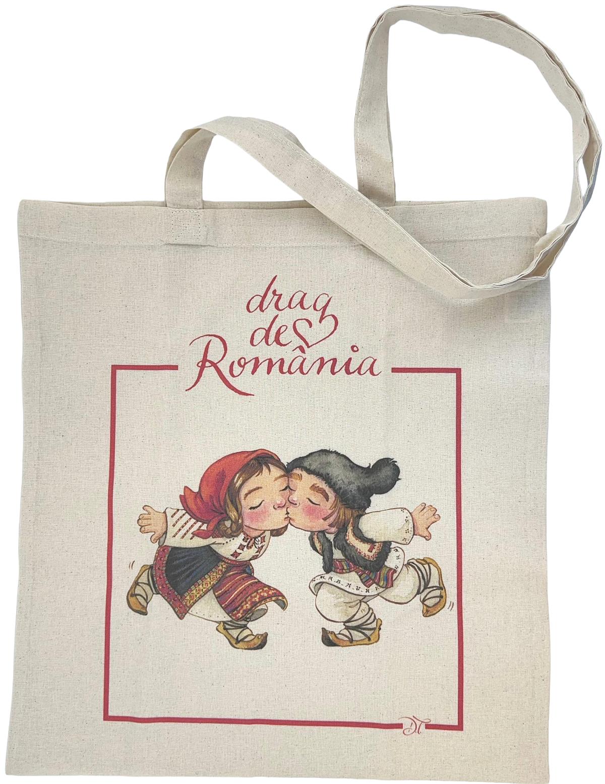Imaginea produsului 'Sacoșă textilă: Drag de România'