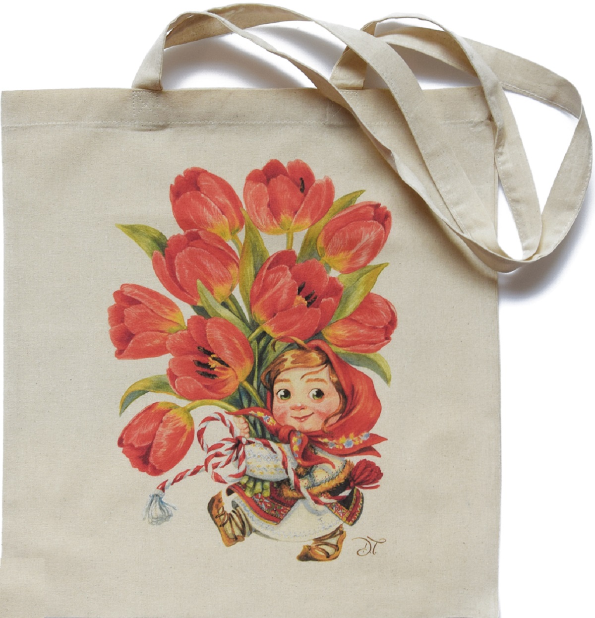 Imaginea produsului 'Sacoșă textilă: Lalele'