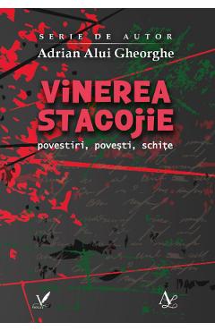 Coperta cărții 'Vinerea stacojie - Adrian Alui Gheorghe'