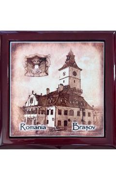 Imaginea produsului 'Cutie bijuterii din lemn. Casa Sfatului alb-negru'