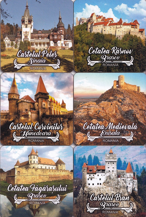 Imaginea produsului 'Set 6 suporturi pentru pahare. Cetăți și castele'