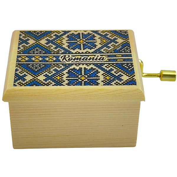 Cutiuta muzicala lemn. Imnul Romaniei