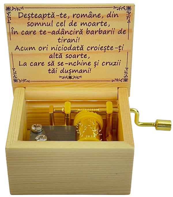 Imaginea produsului 'Cutiuță muzicală lemn. Imnul României'