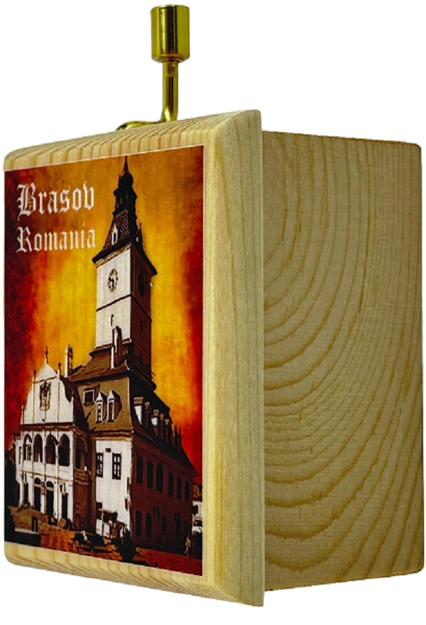 Imaginea produsului 'Cutiuță muzicală lemn. Rapsodia Romană. George Enescu'