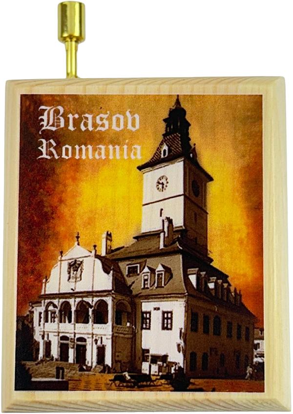 Imaginea produsului 'Cutiuță muzicală lemn. Rapsodia Romană. George Enescu'