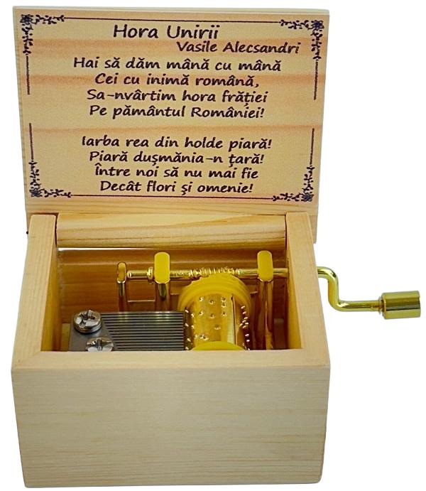 Imaginea produsului 'Cutiuță muzicală lemn. Hora unirii'