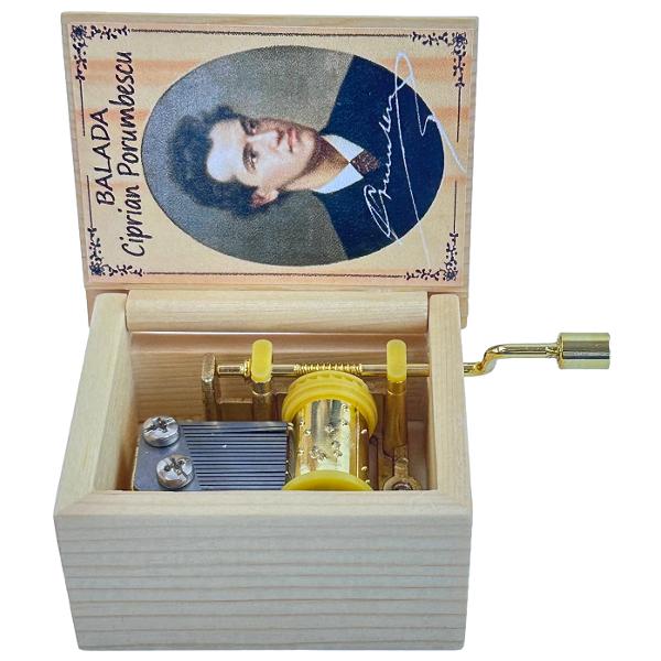 Cutiuta muzicala lemn. Balada. Ciprian Porumbescu