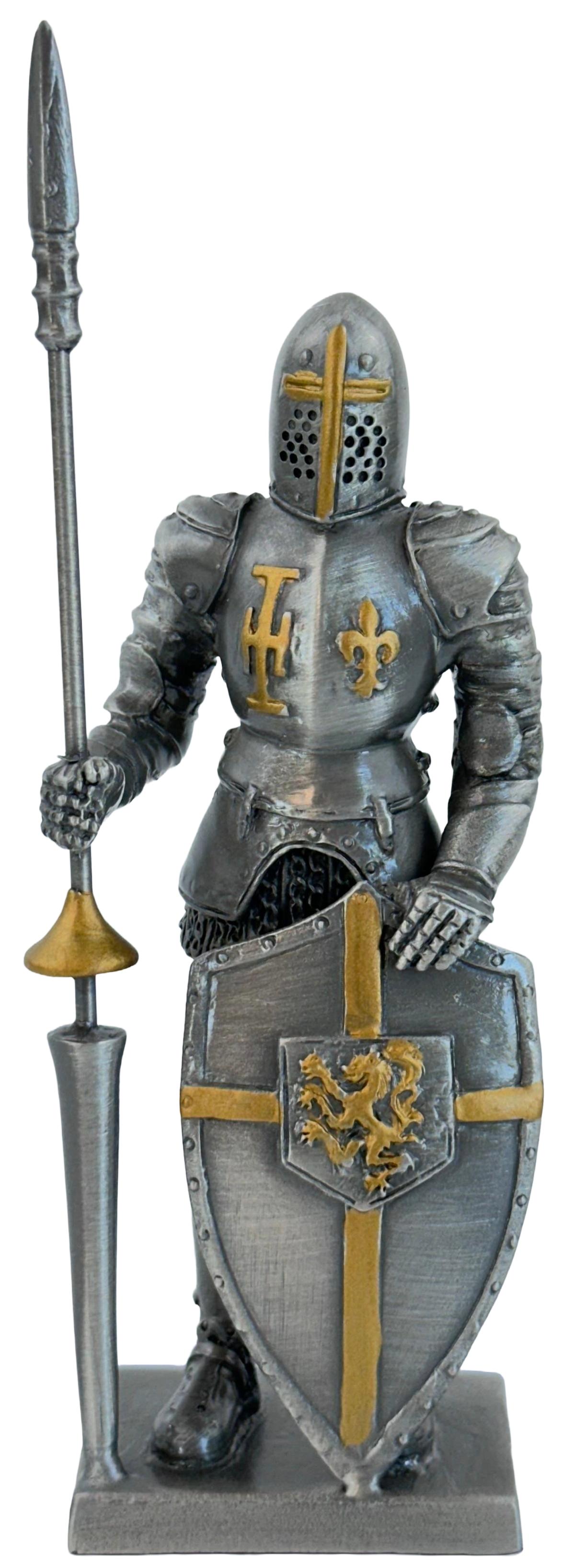 Imaginea produsului 'Soldațel de colecție din plumb: Pedestru cu scut dragon'