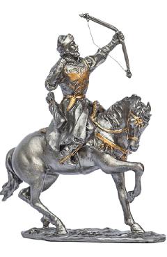 Imaginea produsului 'Soldățel de colecție din plumb: Ecvestru cu arc'