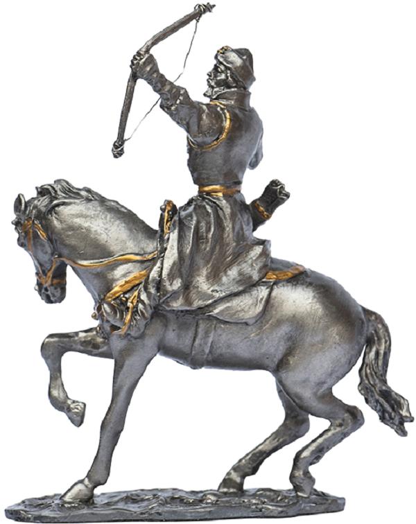 Imaginea produsului 'Soldățel de colecție din plumb: Ecvestru cu arc'