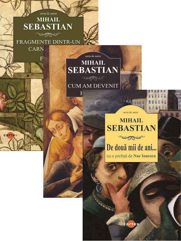 Coperta cărții 'Pachet 3 cărți: Cum am devenit huligan + De două mii de ani + Fragmente dintr-un carnet găsit. Femei - Mihail Sebastian'
