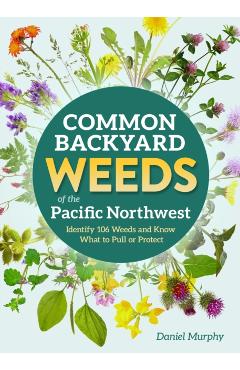 Coperta cărții 'Common Backyard Weeds of the Pacific Northwest: Identify 157 Weeds and Know What to Pull or Protect - Daniel Murphy'