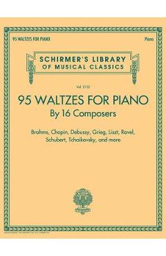 Coperta cărții '95 Waltzes by 16 Composers for Piano: Schirmer's Library of Musical Classics, Vol. 2132 -'