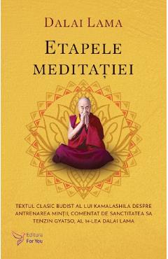 Coperta cărții 'Etapele meditației - Dalai Lama'
