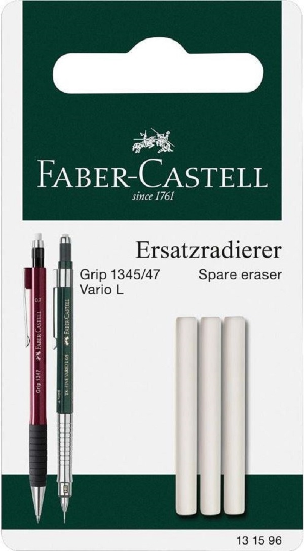 Set de rezerva radiera creion mecanic. 3 buc