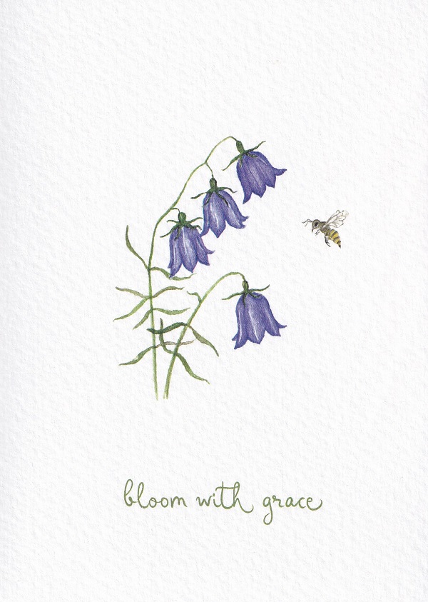 Imaginea produsului 'Felicitare: Bloom with grace. Campanula. Mai Colorat'