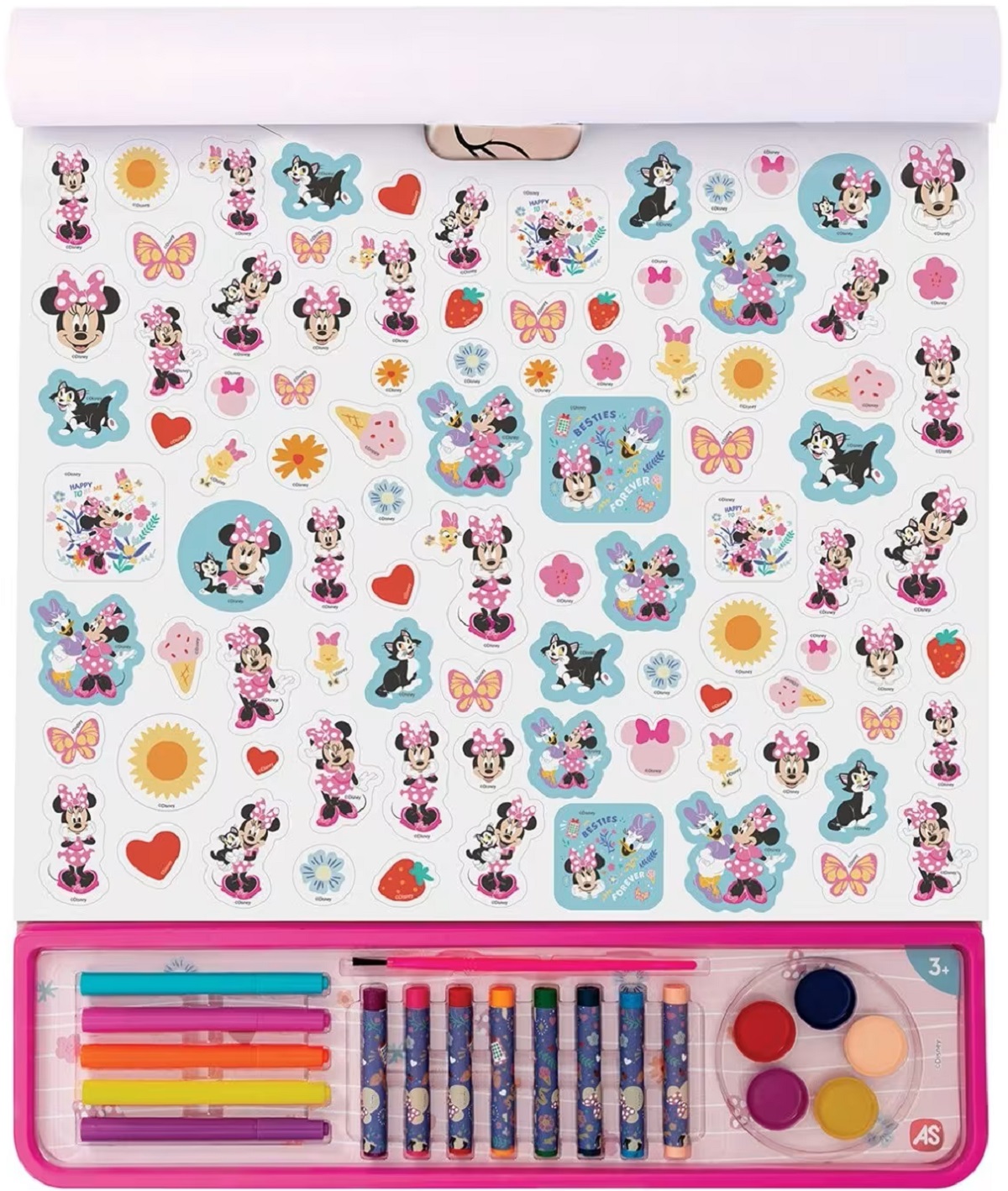 Coperta cărții 'Set pentru desen. Minnie draguța. Disney 5 in 1'