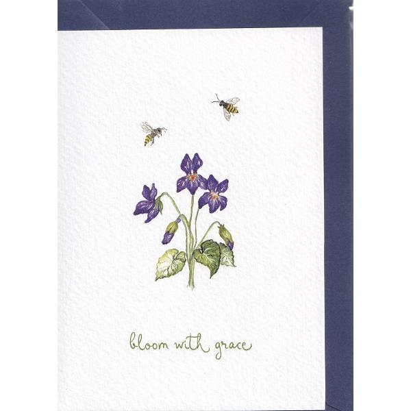 Felicitare: Bloom with grace. Toporasi. Mai Colorat