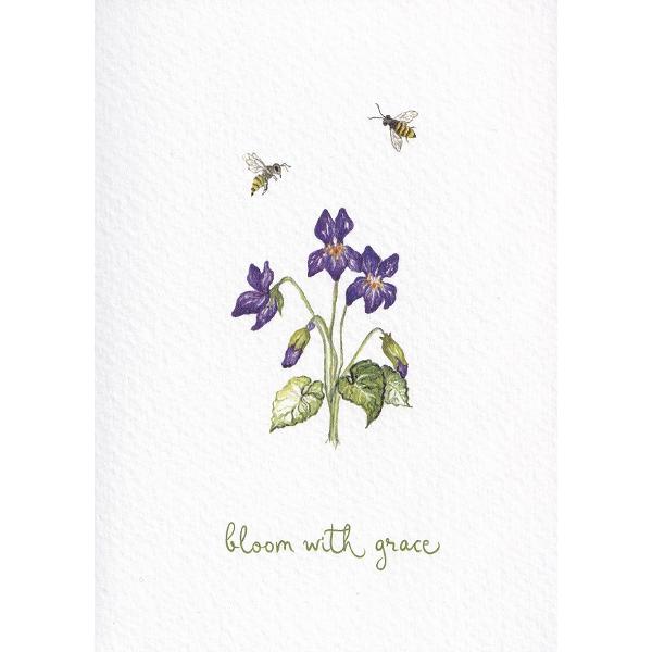 Felicitare: Bloom with grace. Toporasi. Mai Colorat