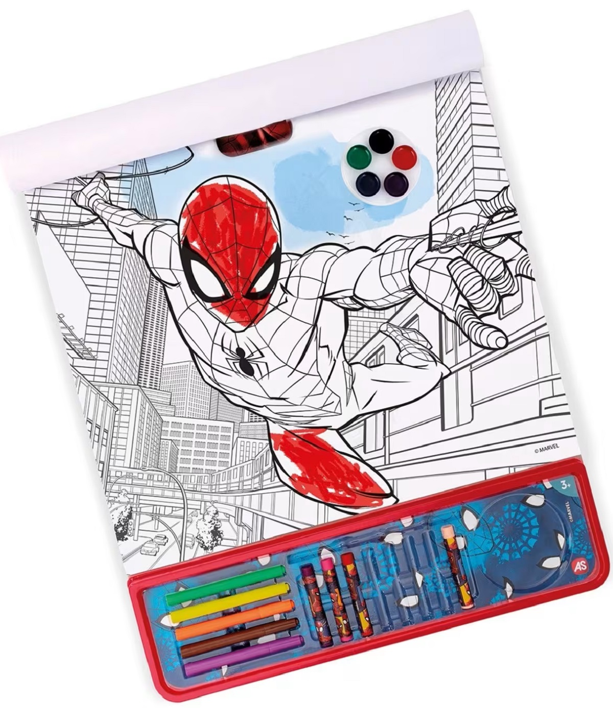 Coperta cărții 'Set pentru desen. Spider Man. Marvel 5 in 1'