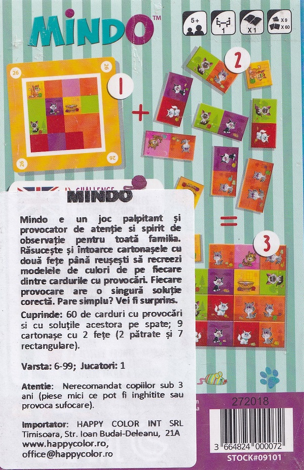 Imaginea produsului 'Joc de atenție: Mindo Kitty'