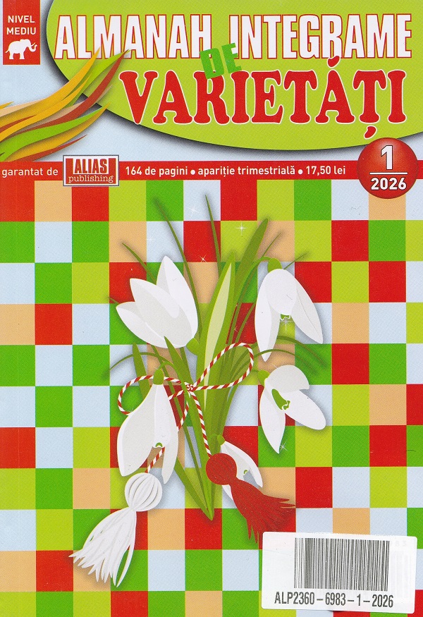Coperta cărții 'Almanah integrame de varietăți Nr.1 din 2026'
