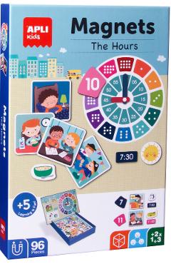 Imaginea produsului 'Joc magnetic 96 piese: Învățăm ceasul'