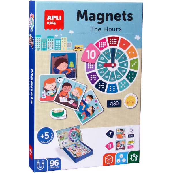 Joc magnetic 96 piese: Invatam ceasul