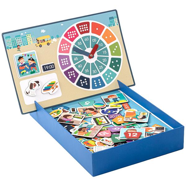 Joc magnetic 96 piese: Invatam ceasul