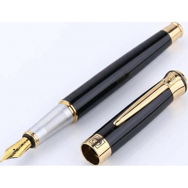 Set stilou negru + agenda