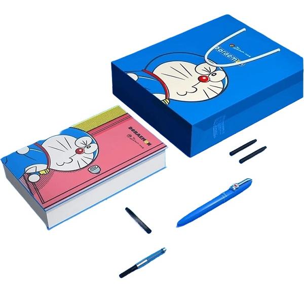 Set Stilou Doraemon albastru si 3 cartuse