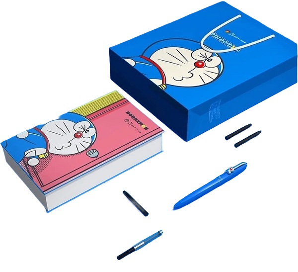 Imaginea produsului 'Set Stilou Doraemon albastru și 3 cartușe'