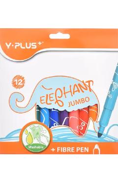 Imaginea produsului 'Set 12 carioci Jumbo. Elephant'