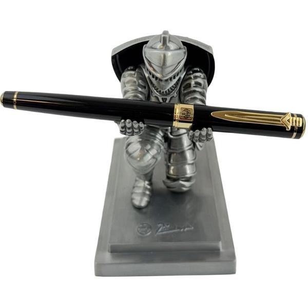 Set Stilou cavaler negru cu suport tip cavaler