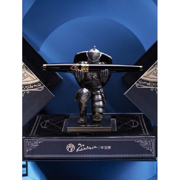 Set Stilou cavaler negru cu suport tip cavaler