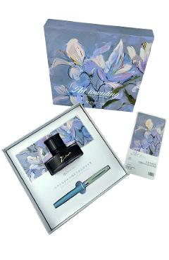 Imaginea produsului 'Set Azure: Stilou turcoaz + călimara'